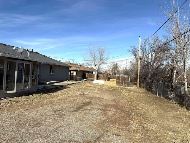 view of yard with a patio