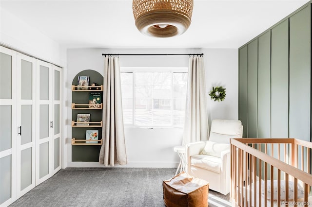 interior space with carpet floors