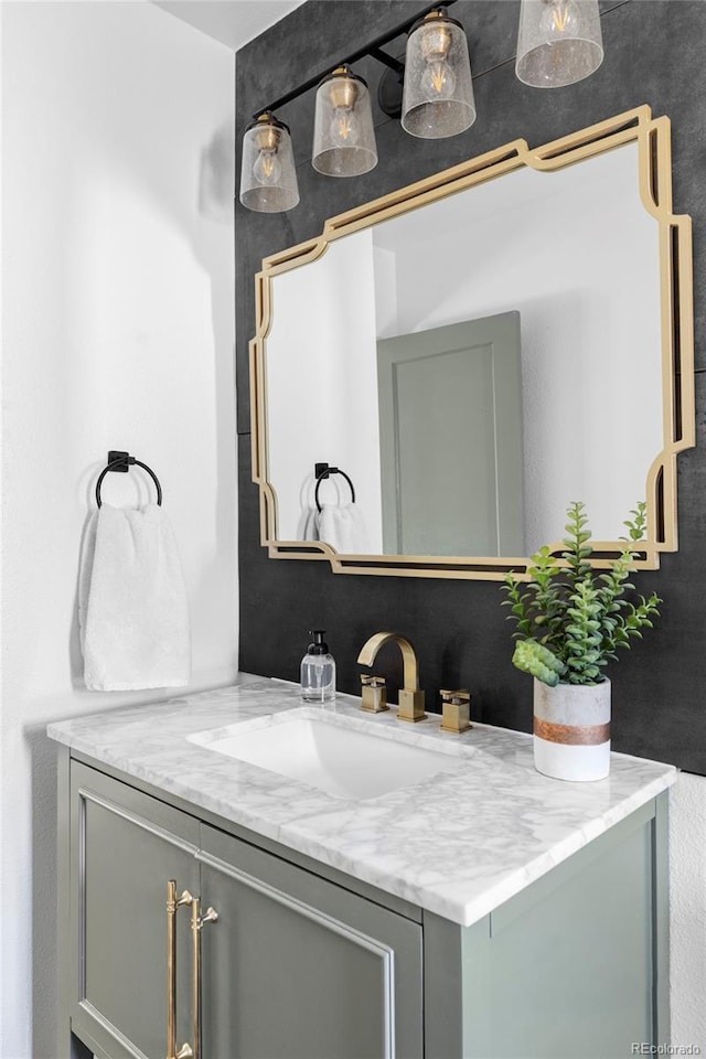 bathroom featuring vanity