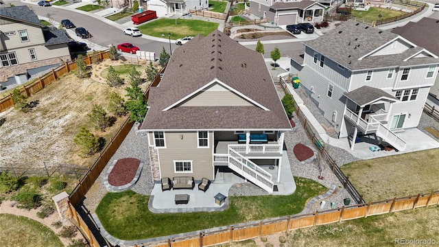 aerial perspective of suburban area