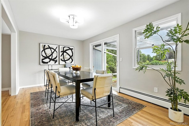 1092 E 16th Ave, Broomfield, CO 80020 - dining area with light wood-type flooring and baseboard heating