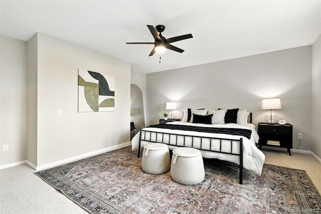 1092 E 16th Ave, Broomfield, CO 80020 - carpeted bedroom with baseboards and a ceiling fan