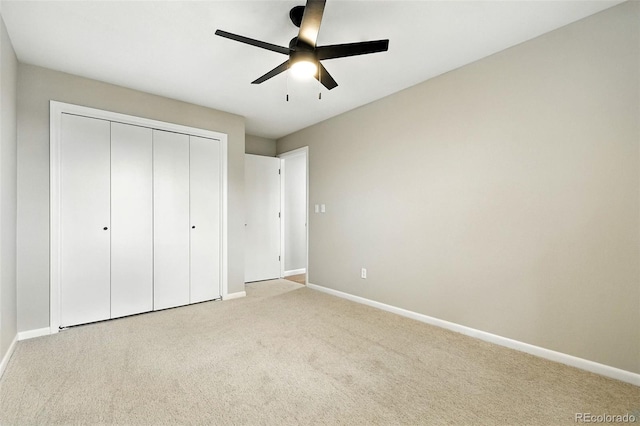 1092 E 16th Ave, Broomfield, CO 80020 - unfurnished bedroom with carpet, a closet, and a ceiling fan
