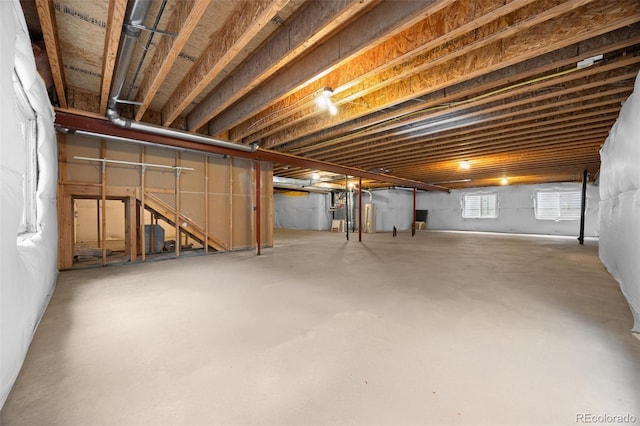view of basement