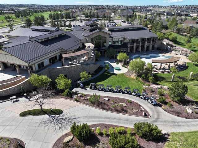 drone / aerial view