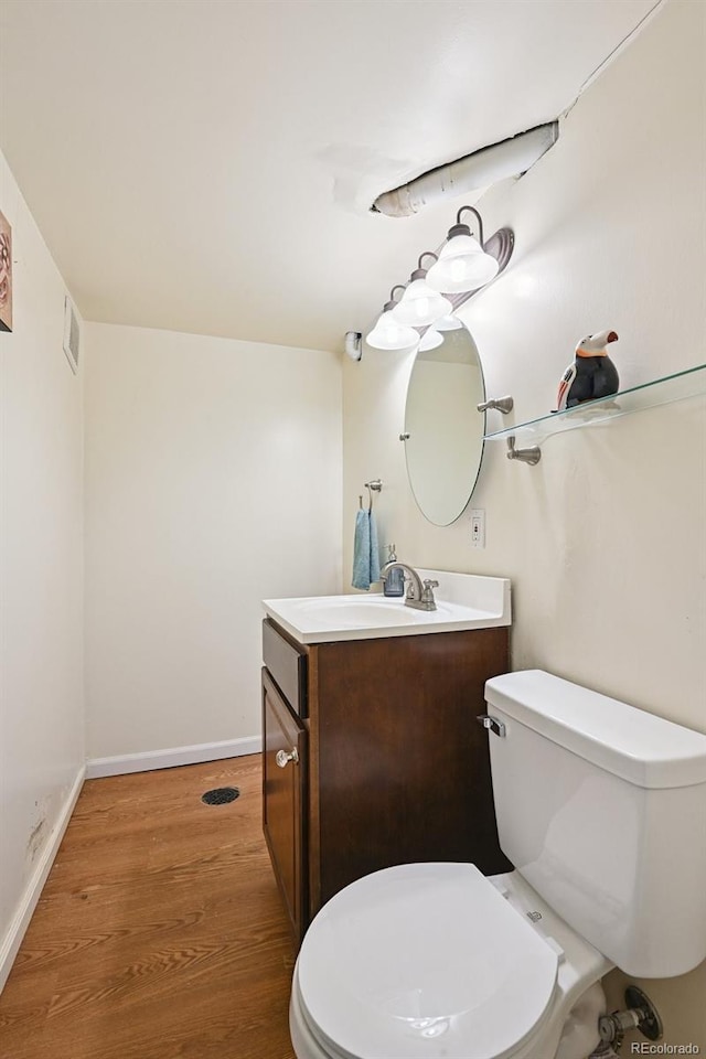 3350 W 94th Ave, Westminster, CO 80031 - half bathroom featuring wood finished floors and vanity