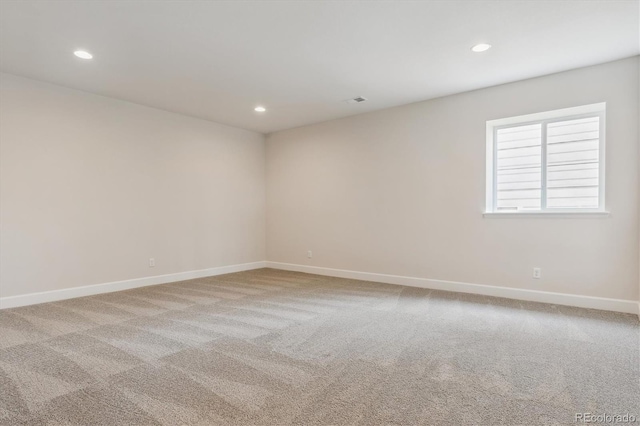 4716 Twelve Oaks Way, Castle Rock, CO 80104 - unfurnished room with recessed lighting, baseboards, and light colored carpet