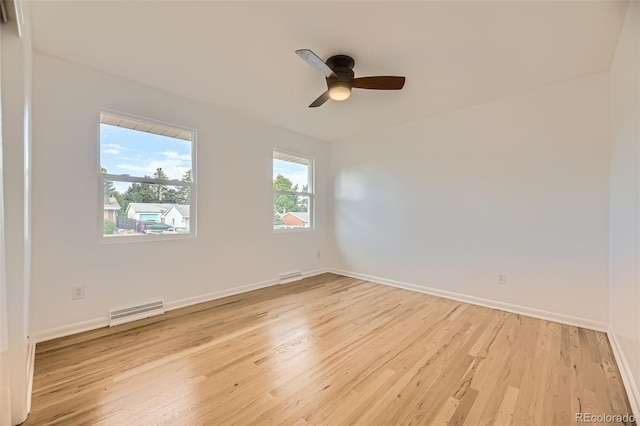 4244 W Monmouth Ave, Littleton, CO 80123 - spare room featuring light wood-type flooring and a ceiling fan