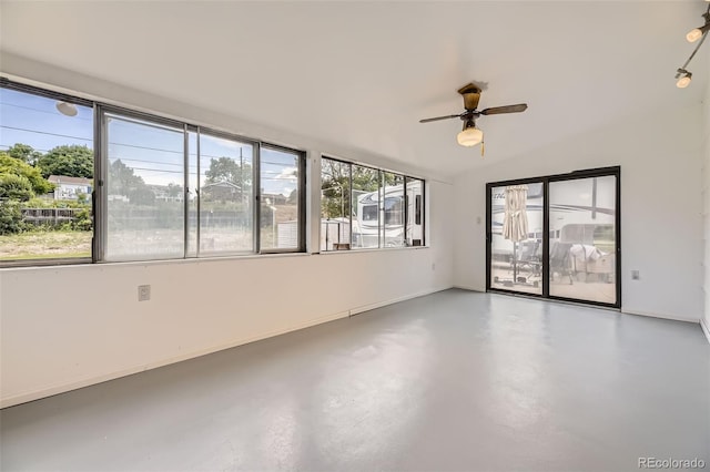 4244 W Monmouth Ave, Littleton, CO 80123 - empty room featuring ceiling fan and concrete flooring