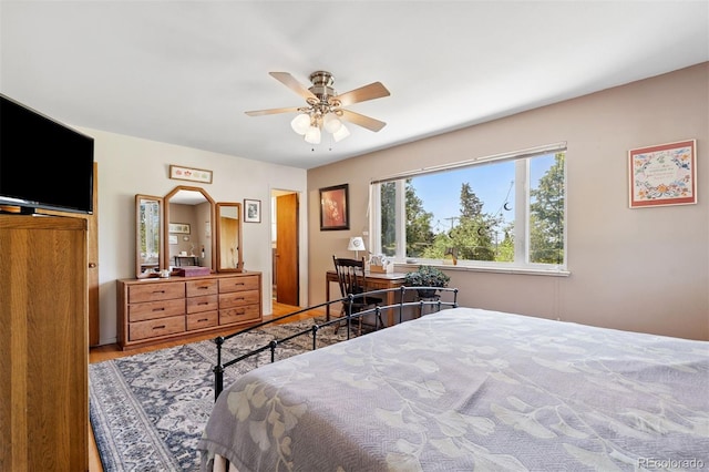 1601 Columbine Pl, Colorado Springs, CO 80907 - bedroom with ceiling fan