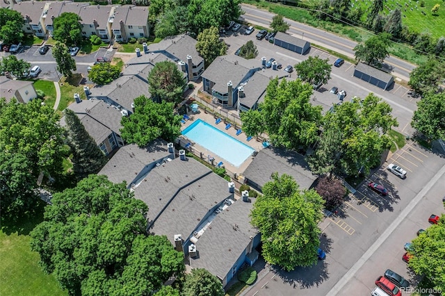 8600 E Alameda Ave Unit 13-108, Denver, CO 80247 - aerial perspective of suburban area with a pool