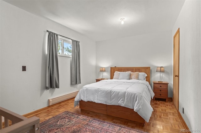 561 Quartz Cir, Bailey, CO 80421 - bedroom with a baseboard radiator and baseboards