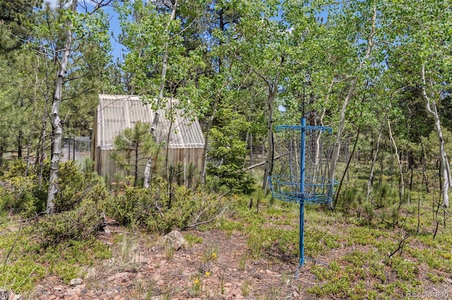 561 Quartz Cir, Bailey, CO 80421 - view of yard with an outbuilding