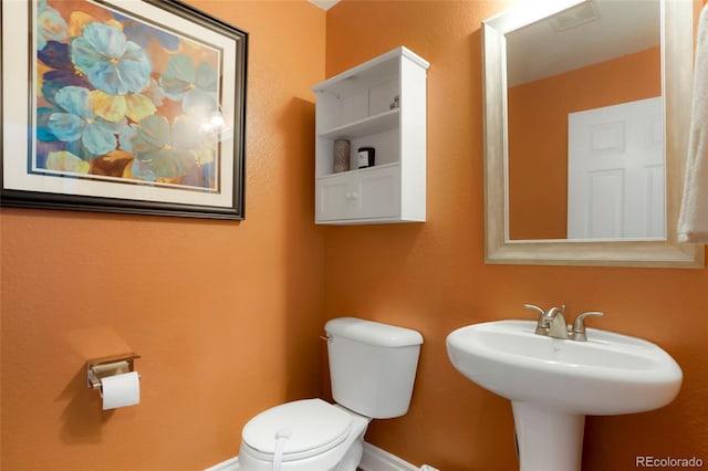 737 Novick Ct, Castle Rock, CO 80109 - half bathroom with toilet and baseboards