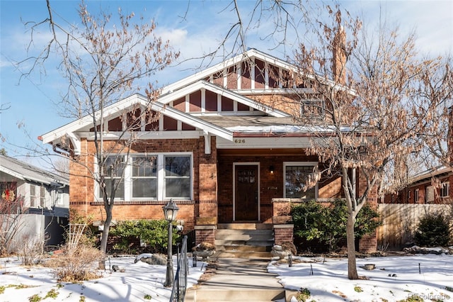 view of craftsman inspired home