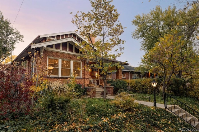 view of craftsman house