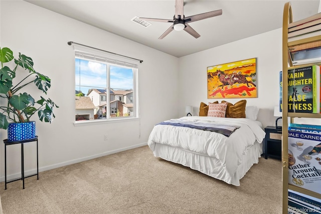 4778 Ravencrest Pl, Castle Rock, CO 80108 - bedroom with carpet floors and ceiling fan