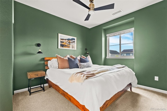 4778 Ravencrest Pl, Castle Rock, CO 80108 - bedroom featuring carpet flooring and ceiling fan