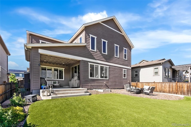 4778 Ravencrest Pl, Castle Rock, CO 80108 - back of house featuring a patio and a fenced backyard