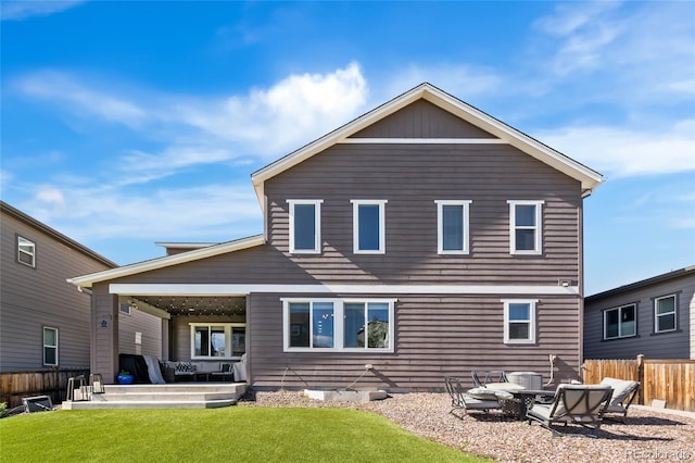 4778 Ravencrest Pl, Castle Rock, CO 80108 - back of house featuring a patio and outdoor lounge area