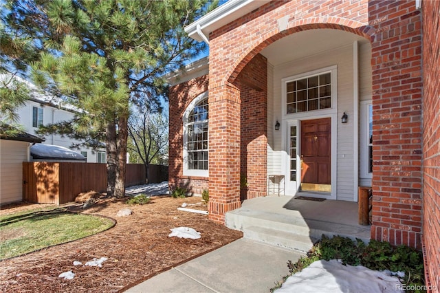 view of property entrance