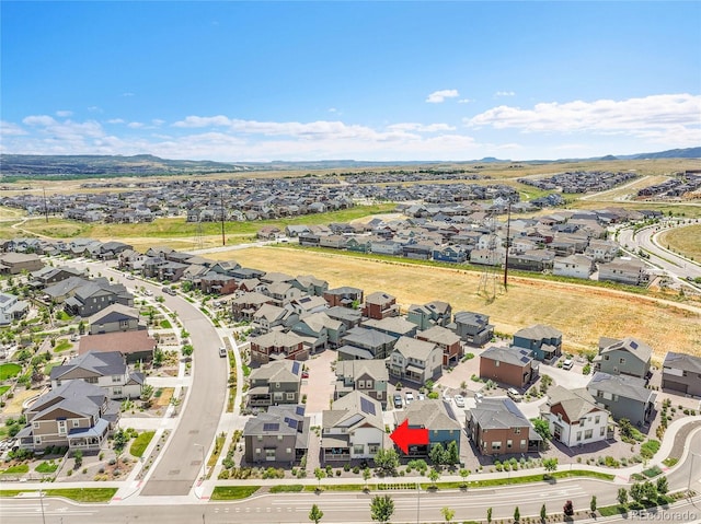 9307 Inca Dove Cir, Littleton, CO 80125 - aerial view of residential area with a mountainous background