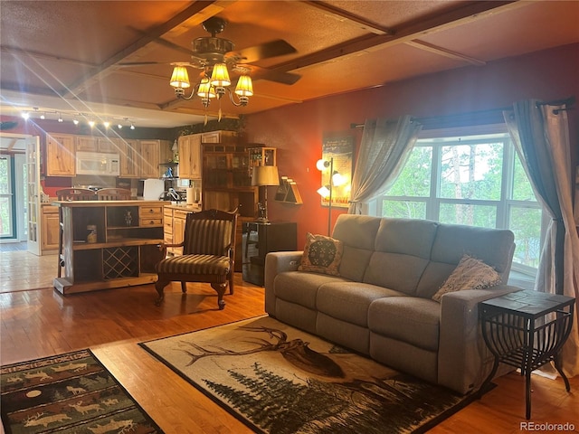 187 Johnson Rd, Bailey, CO 80421 - living room with a ceiling fan and wood finished floors