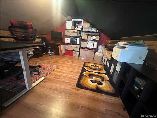187 Johnson Rd, Bailey, CO 80421 - office space with wood finished floors and lofted ceiling