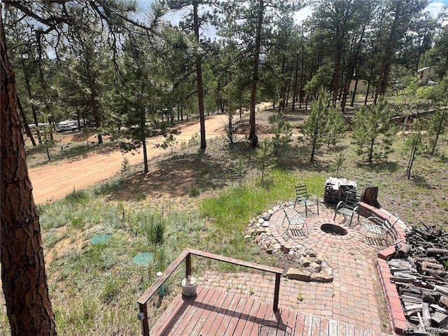 187 Johnson Rd, Bailey, CO 80421 - view of yard with a patio area