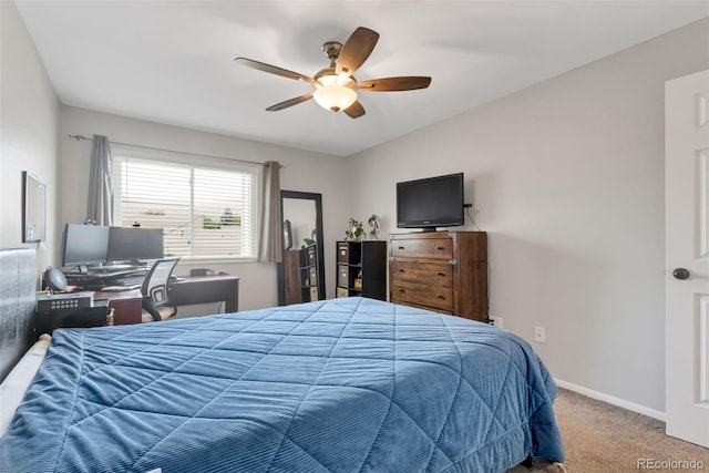 8751 Chase Dr Unit 181, Arvada, CO 80003 - bedroom with carpet floors and a ceiling fan