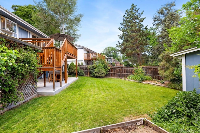 8369 W 77th Way, Arvada, CO 80005 - fenced backyard with a patio