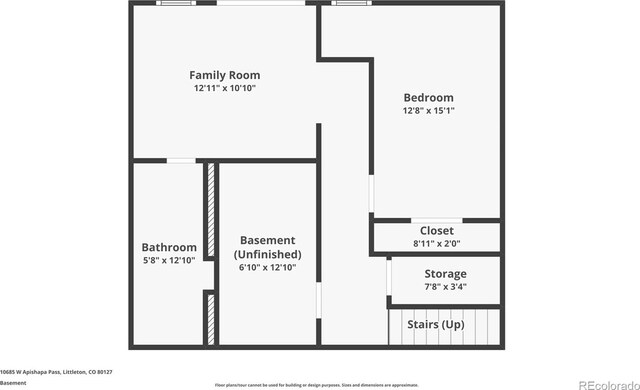 10685 W Apishapa Pass, Littleton, CO 80127 - property floor plan