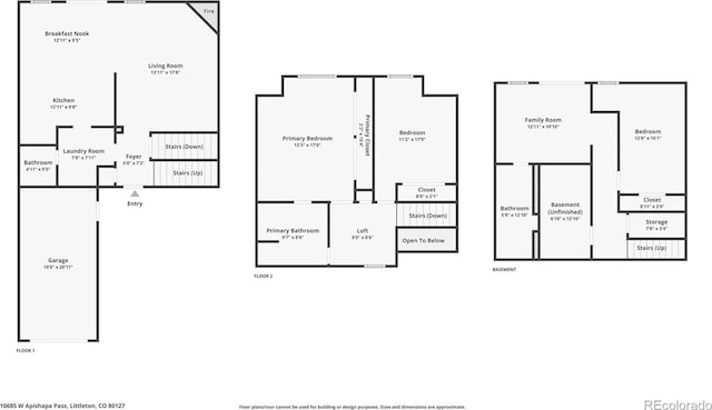 10685 W Apishapa Pass, Littleton, CO 80127 - room layout