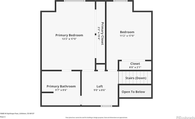 10685 W Apishapa Pass, Littleton, CO 80127 - property floor plan