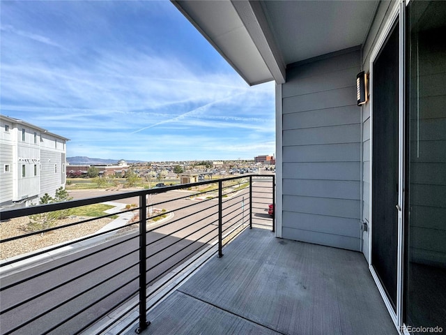 3865 Presidio Pt Unit 101, Colorado Springs, CO 80920 - balcony featuring a mountain view