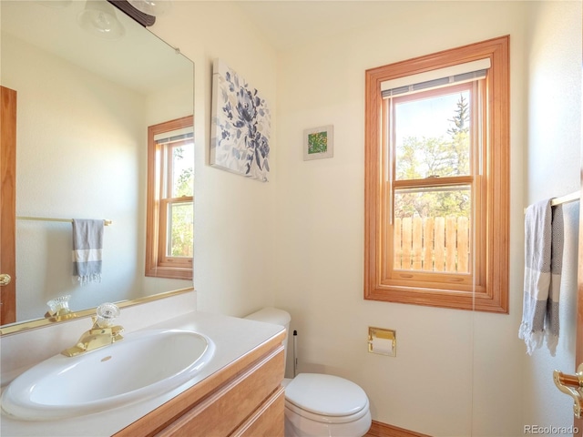 120 S San Juan Ave, Buena Vista, CO 81211 - bathroom with plenty of natural light, toilet, and vanity