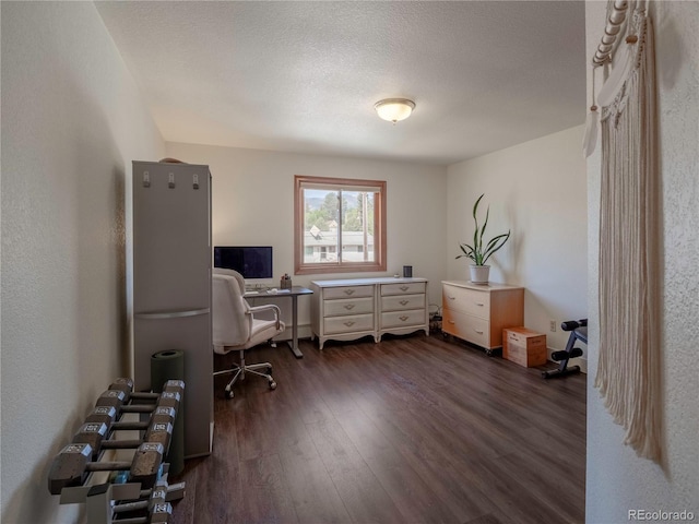 120 S San Juan Ave, Buena Vista, CO 81211 - home office with dark wood-style flooring