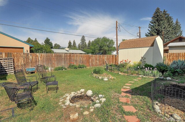 120 S San Juan Ave, Buena Vista, CO 81211 - fenced backyard featuring a shed