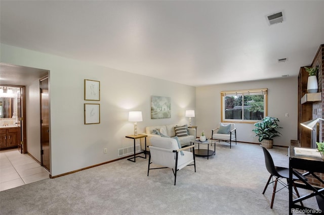 7877 W 110th Dr, Westminster, CO 80021 - living area featuring light carpet and baseboards