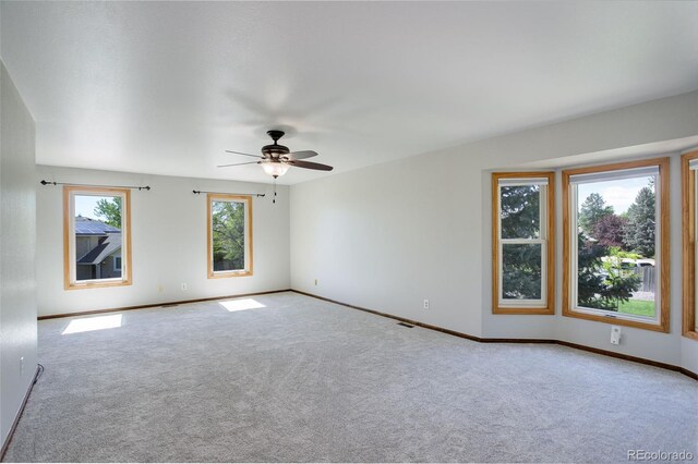 7877 W 110th Dr, Westminster, CO 80021 - spare room with carpet, ceiling fan, and baseboards