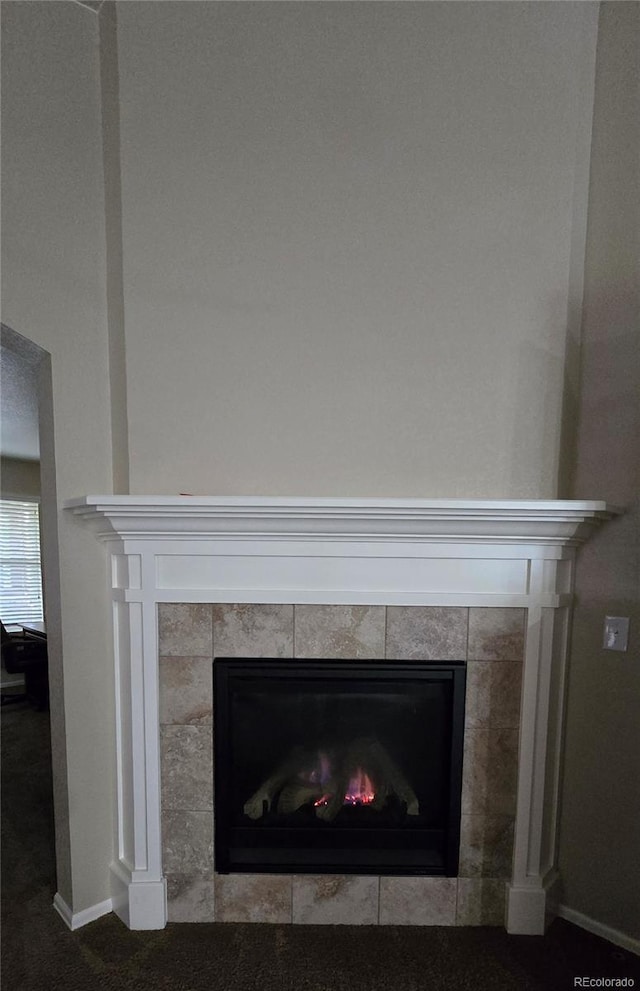 5131 Delphinium Cir, Brighton, CO 80601 - detailed view of a fireplace and baseboards