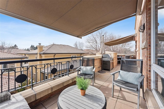 balcony with grilling area