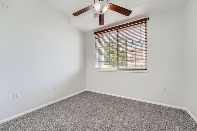 2705 S Danube Way Unit 110, Aurora, CO 80013 - carpeted empty room featuring a ceiling fan and baseboards