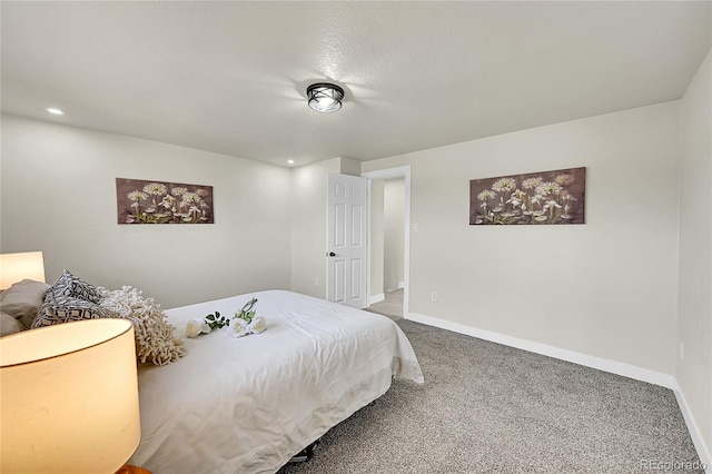 bedroom with carpet flooring