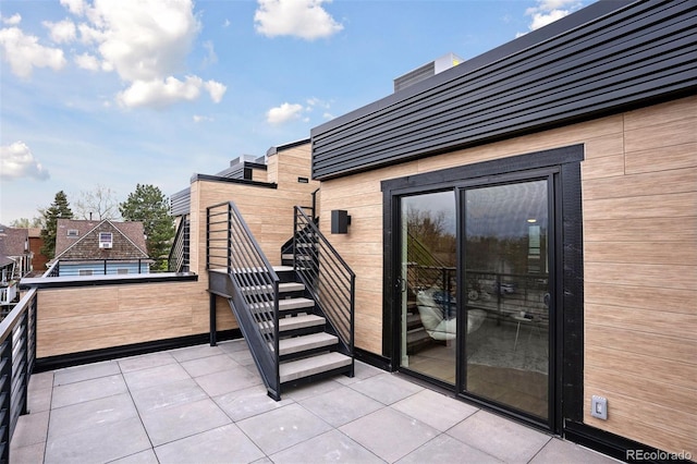 view of patio / terrace featuring a balcony