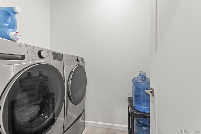 laundry room featuring washer and dryer