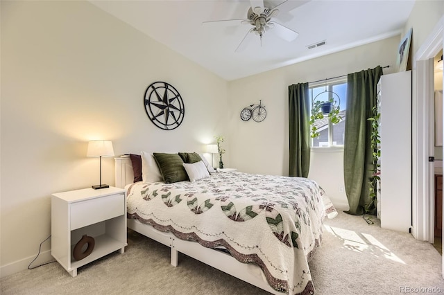 26591 E Calhoun Pl, Aurora, CO 80016 - bedroom with light colored carpet and a ceiling fan