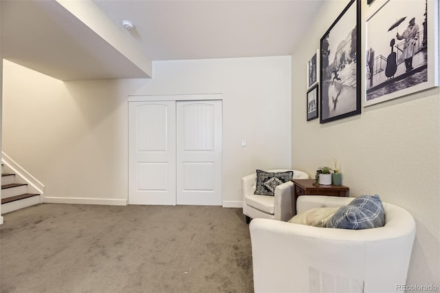 26591 E Calhoun Pl, Aurora, CO 80016 - living area with carpet flooring and stairs