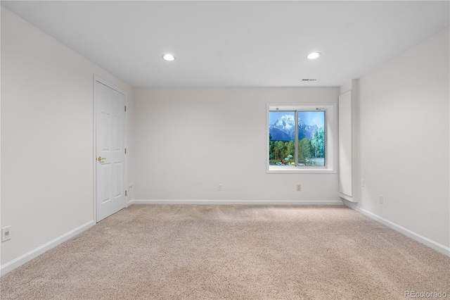 3102 White Oak Trl, Highlands Ranch, CO 80129 - carpeted spare room with baseboards and recessed lighting