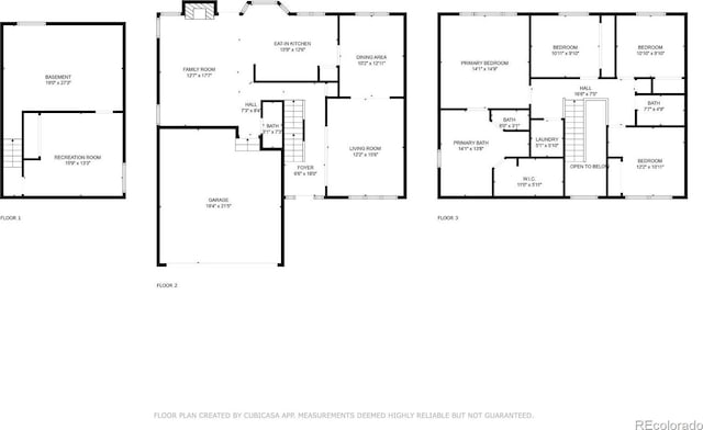 3102 White Oak Trl, Highlands Ranch, CO 80129 - floor plan / room layout